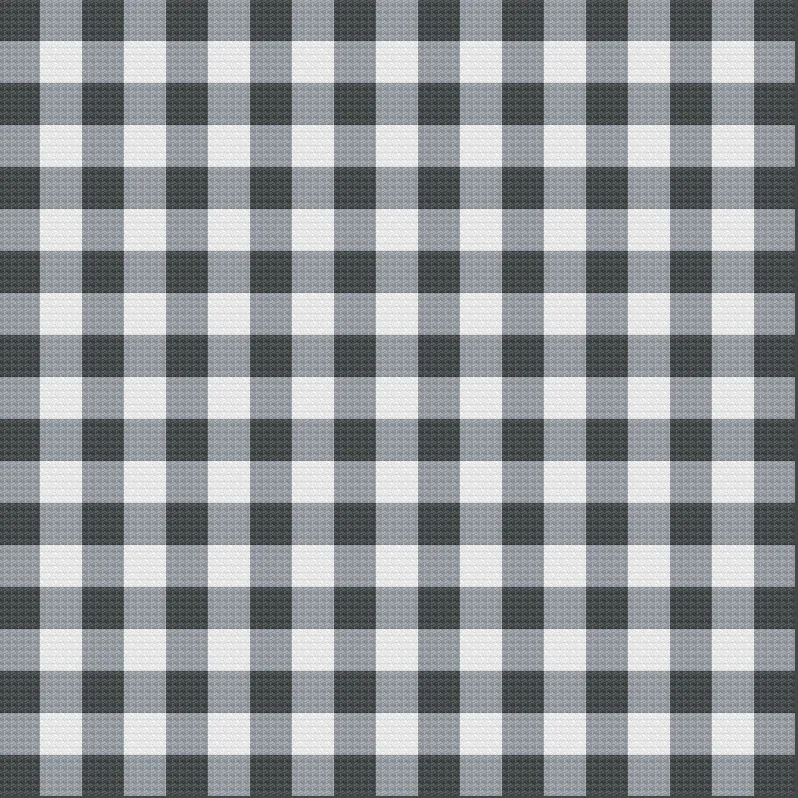 Gingham  Queen Size Afghan, C2C Crochet Pattern