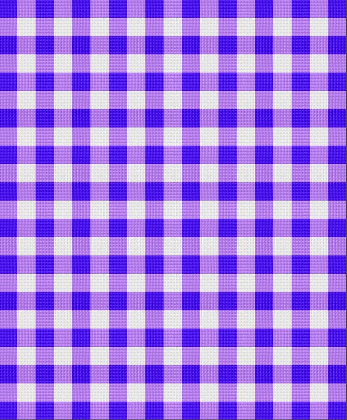 Gingham King Size Afghan, C2C Crochet Pattern