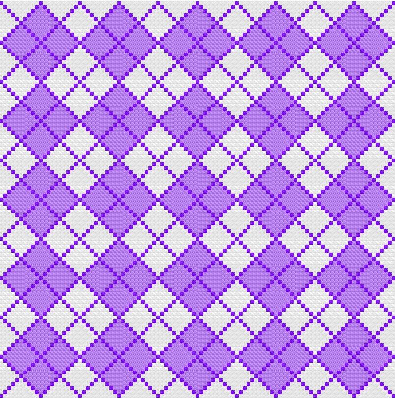 Argyle Afghan 3 Color Queen Size C2C Crochet Pattern