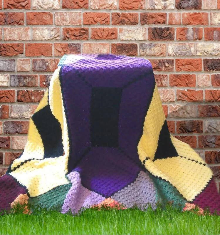 Autumn Kaleidoscope Afghan C2C Crochet Pattern