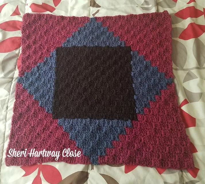 #1 Julia Quilt Square C2C Crochet Pattern