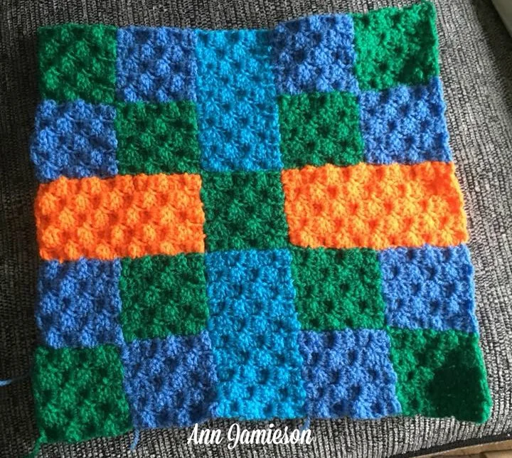 #2 Michele Quilt Square, C2C Crochet Pattern