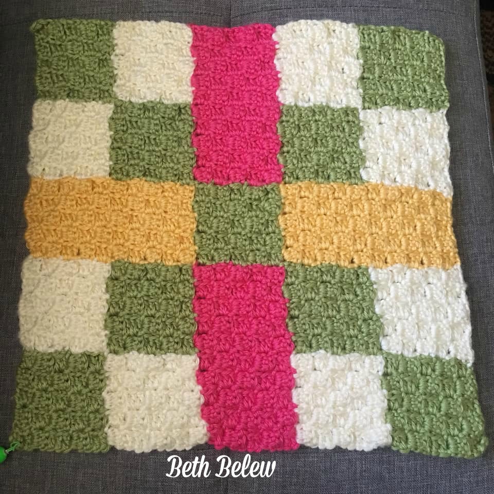 #2 Michele Quilt Square, C2C Crochet Pattern