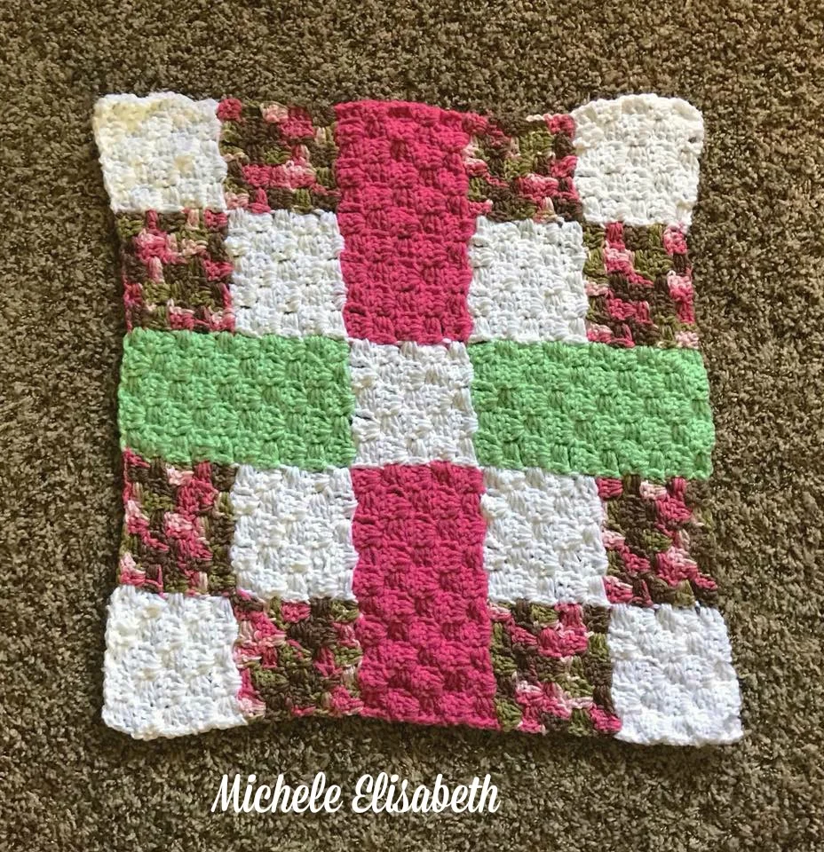 #2 Michele Quilt Square, C2C Crochet Pattern
