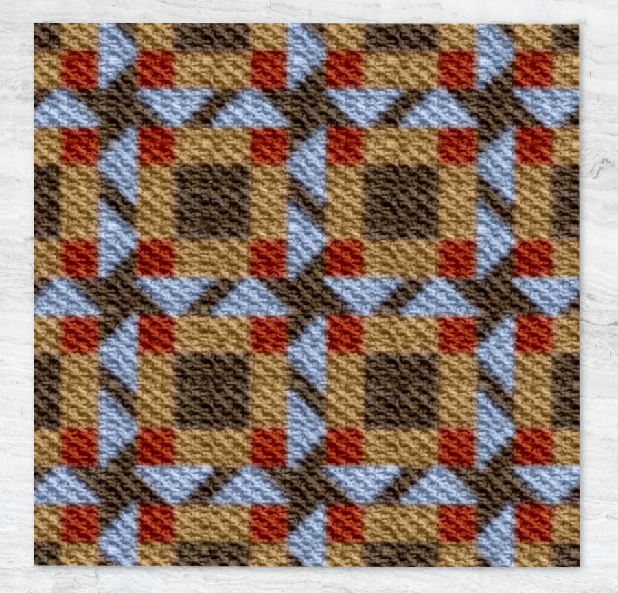 Kori Quilt Afghan C2C Crochet Pattern