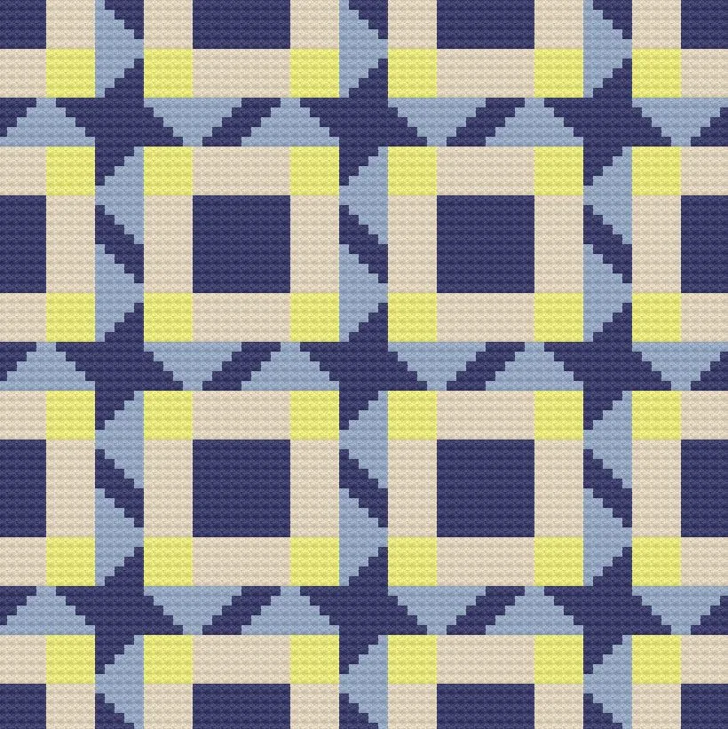 Kori Quilt Afghan C2C Crochet Pattern