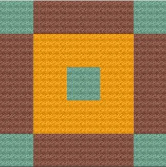 #4 Ann Quilt Square, C2C Crochet Pattern