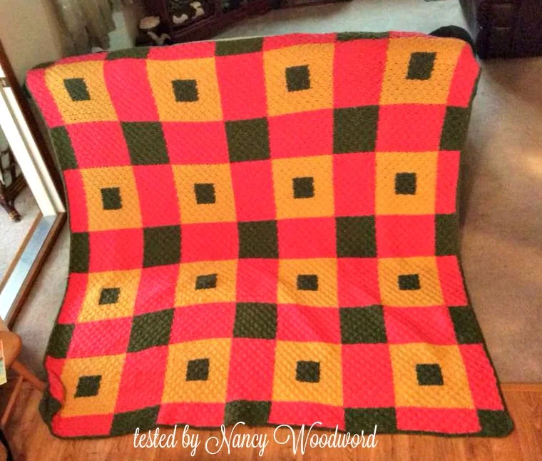 Penny Quilt Afghan C2C Crochet Pattern