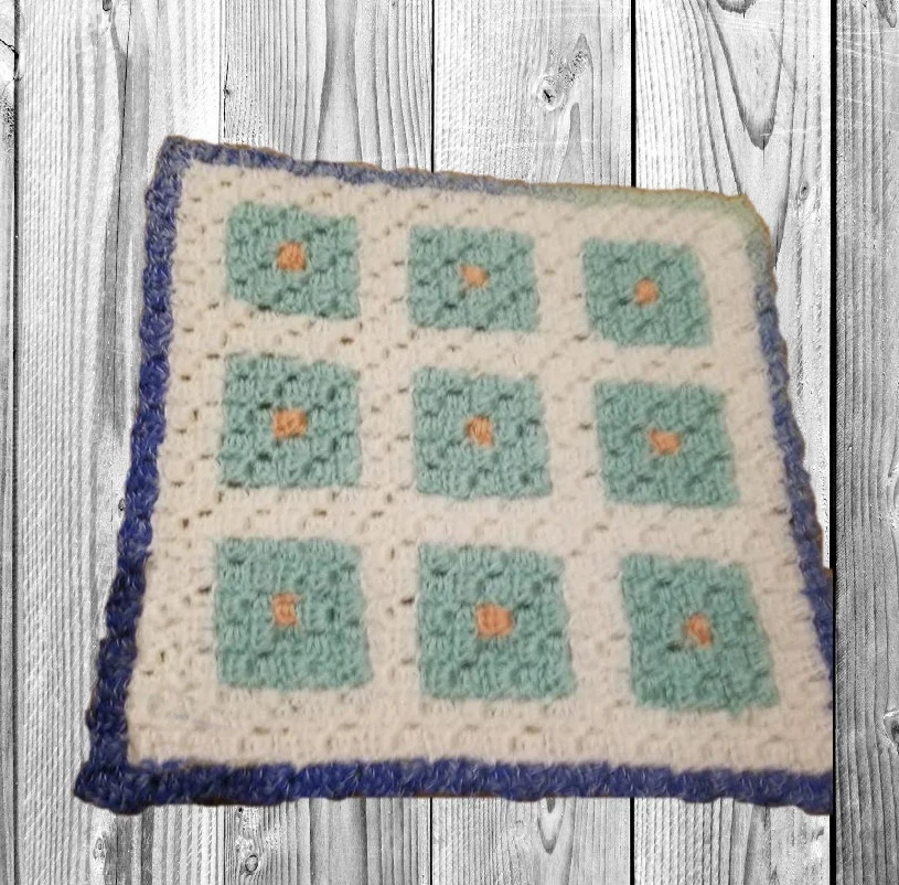 #5 Marla Quilt Square, C2C Crochet Pattern