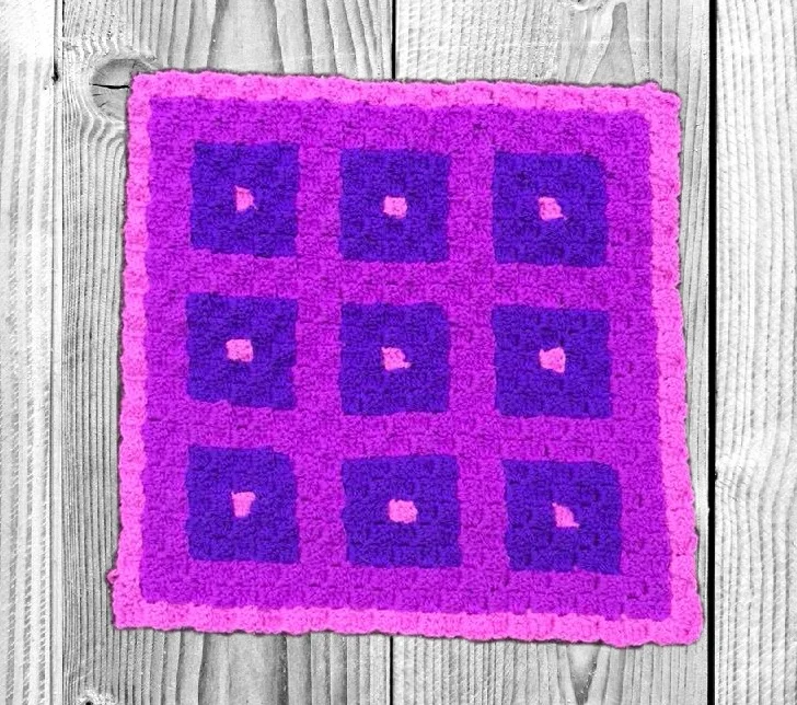 #5 Marla Quilt Square, C2C Crochet Pattern