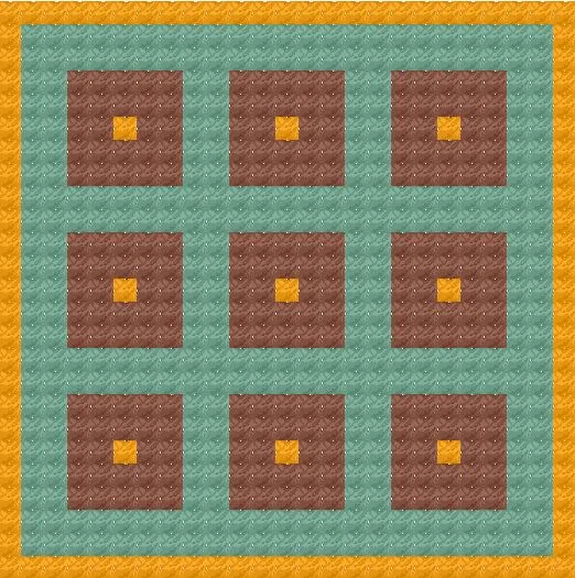 #5 Marla Quilt Square, C2C Crochet Pattern