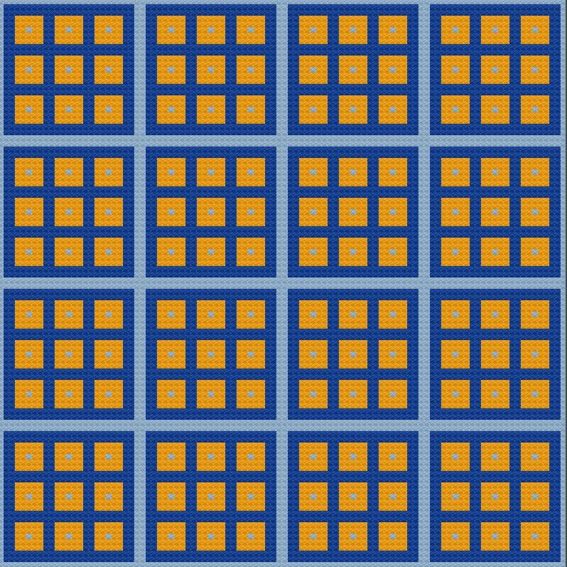 Terry Quilt Afghan C2C Crochet Pattern