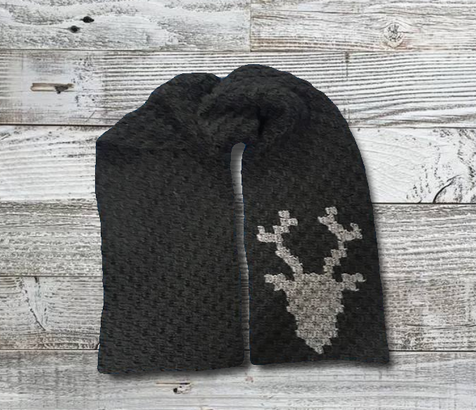 Deer Scarf, C2C Crochet Pattern