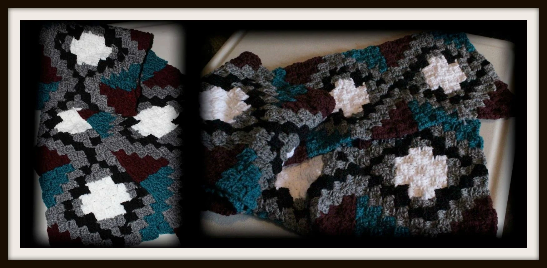 Edna Scarf, C2C Crochet Pattern