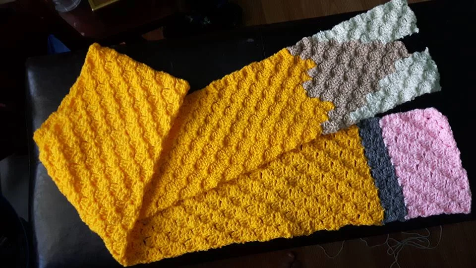 Pencil Scarf, C2C Crochet Pattern