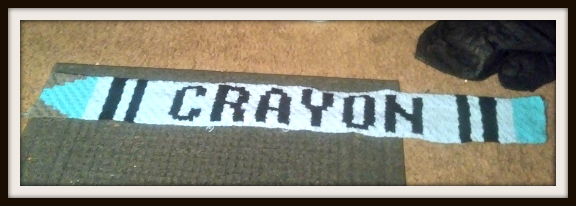 Crayon Scarf, C2C Crochet Pattern