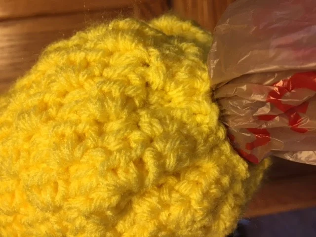 Cat Grocery Bag Holder, C2C Crochet Pattern