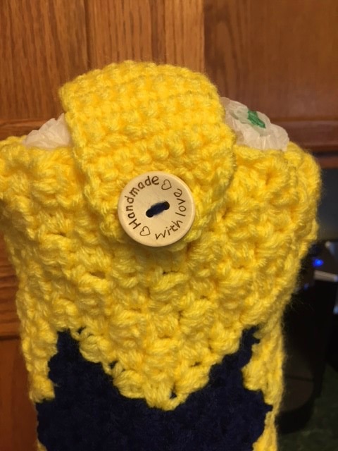 Cat Grocery Bag Holder, C2C Crochet Pattern
