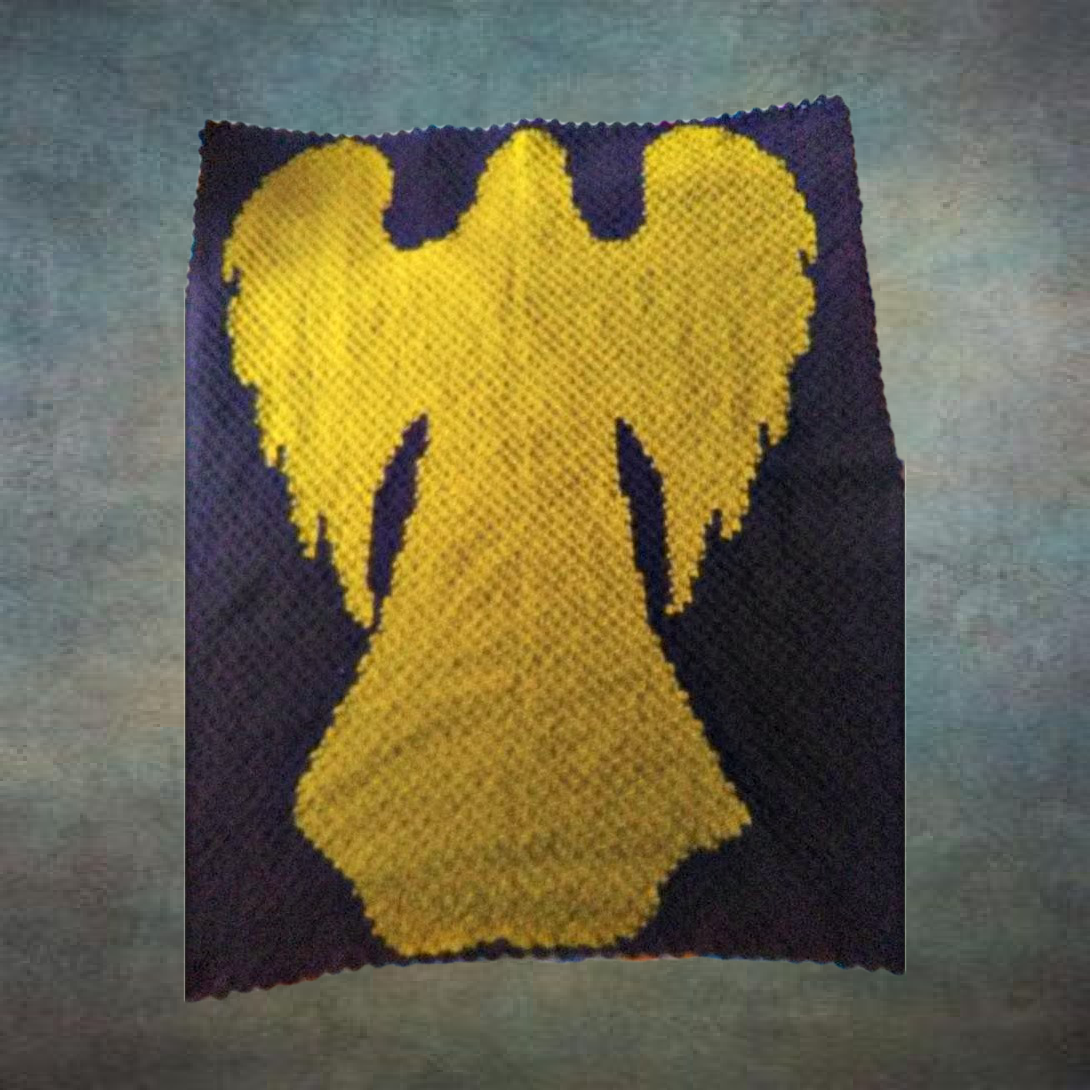 Angel Silhouette Afghan, C2C Crochet Pattern