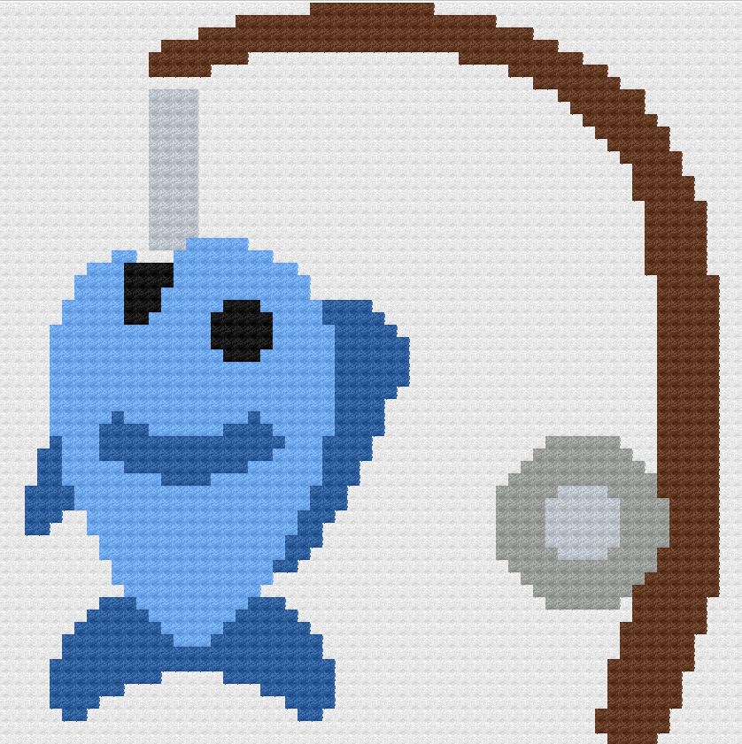 Baby Going Fishing Afghan, C2C Crochet Pattern