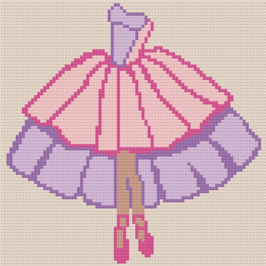 Ballerina Teen Afghan, C2C Crochet Pattern