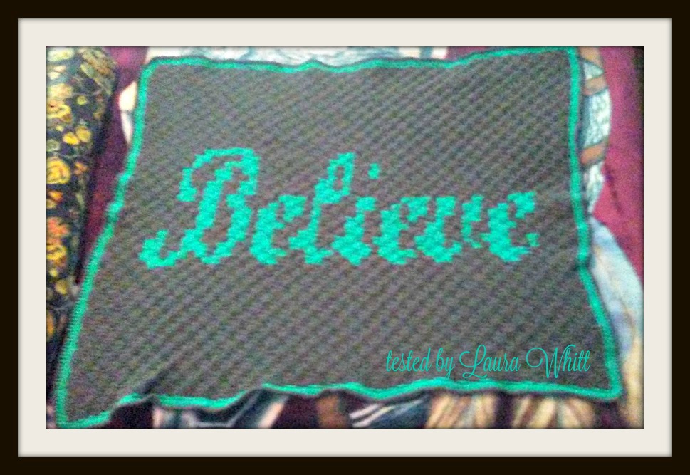 Believe Afghan, C2C Crochet Pattern