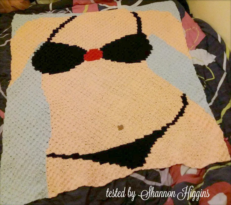 Bikini Afghan, C2C Crochet Pattern