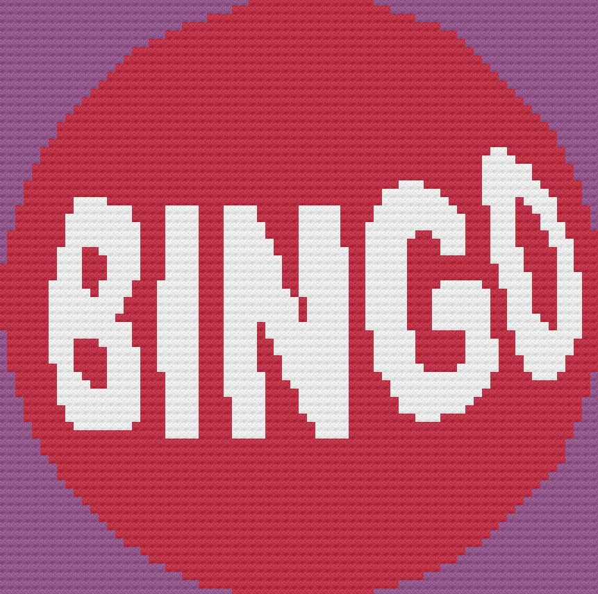 Bingo Ball Afghan, C2C Crochet Pattern