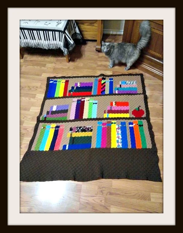 Bookcase Afghan #2, C2C Crochet Pattern