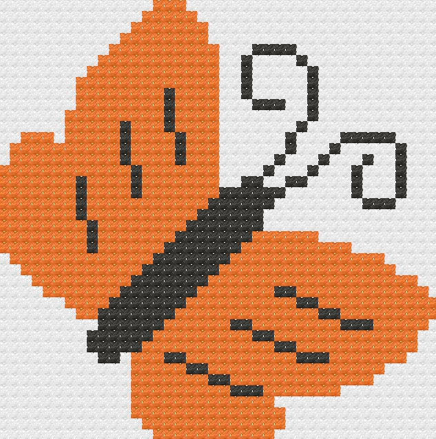 Butterfly Small Afghan, C2C Crochet Pattern