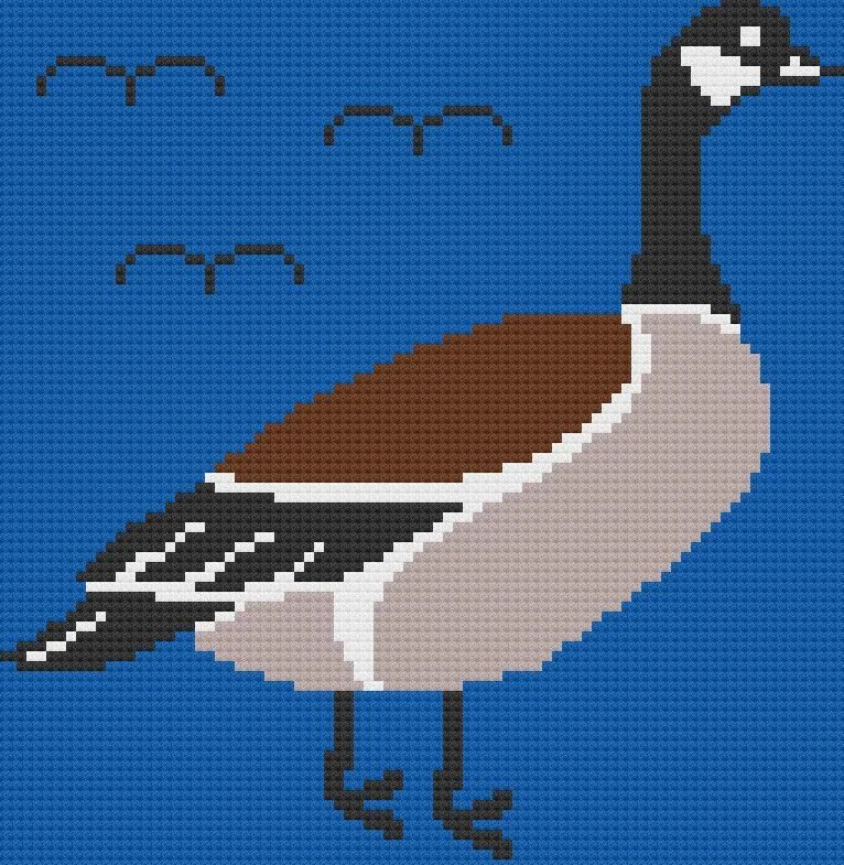 Canadian Goose Afghan, C2C Crochet Pattern