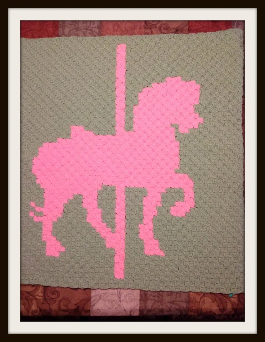 Carousel Baby Afghan, C2C Crochet Pattern