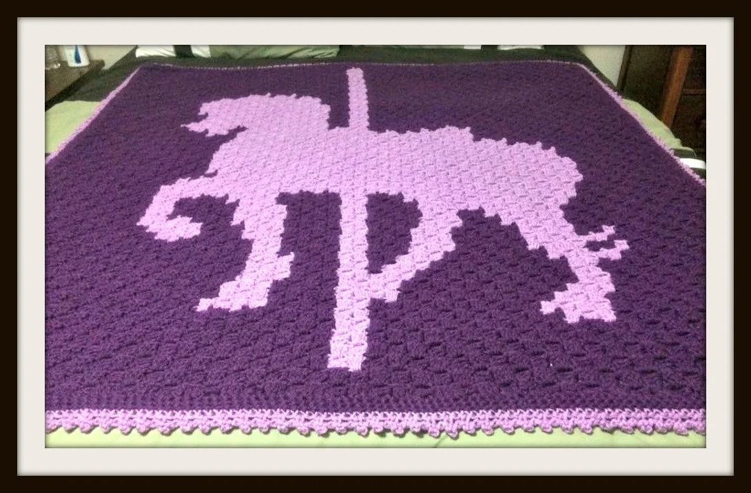 Carousel Kids Afghan, C2C Crochet Pattern