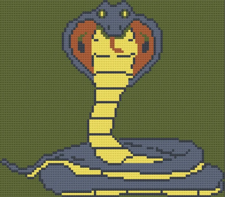 Cobra Afghan, C2C Crochet Pattern