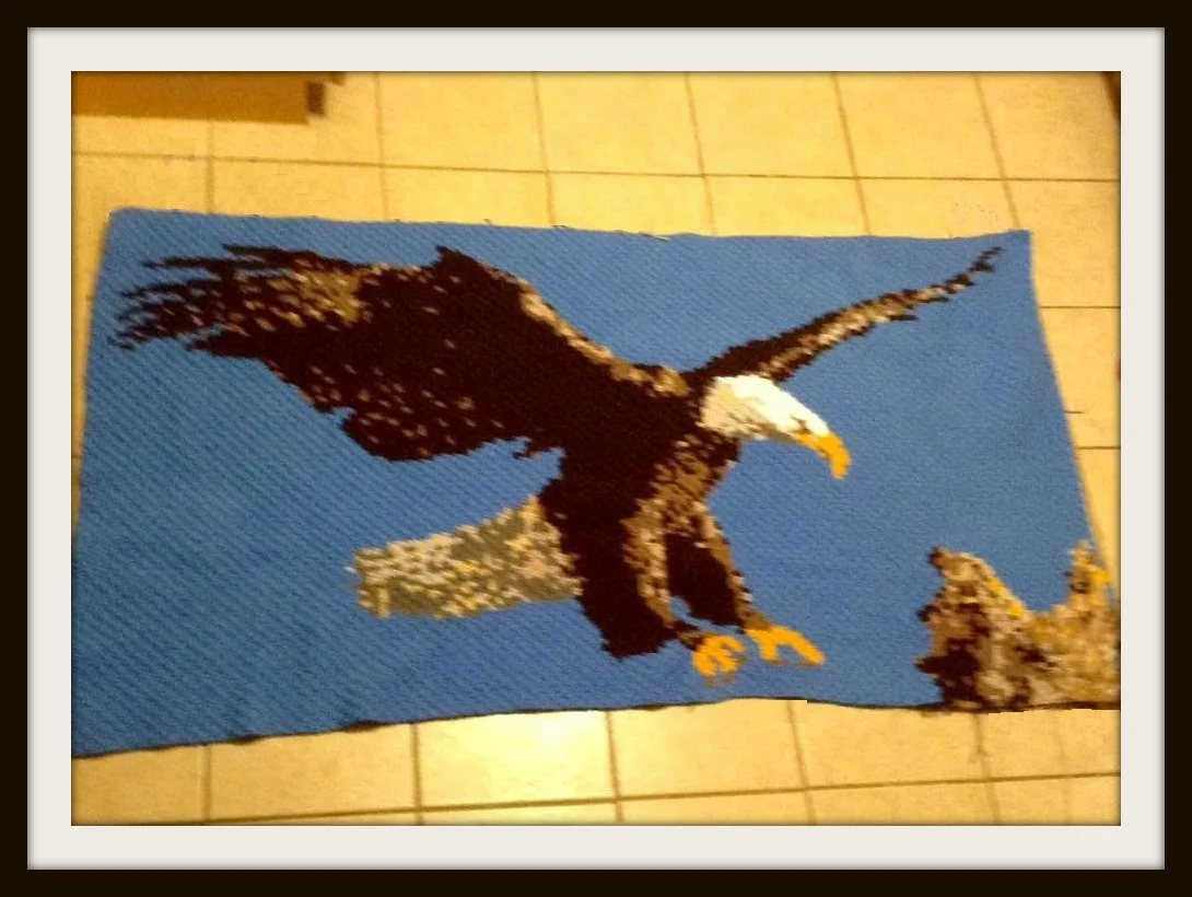 Eagle Flying Afghan, C2C Crochet Pattern