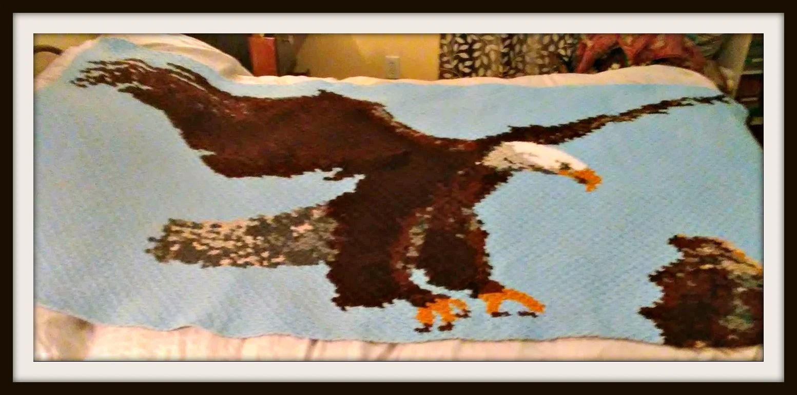 Eagle Flying Afghan, C2C Crochet Pattern