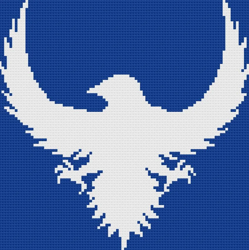 Eagle Silhouette Afghan, C2C Crochet Pattern