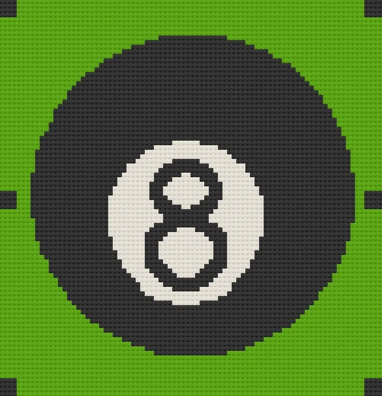 Eight Ball Afghan, C2C Crochet Pattern