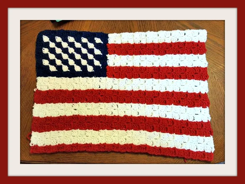 Patriotic Placemats, C2C Crochet Pattern