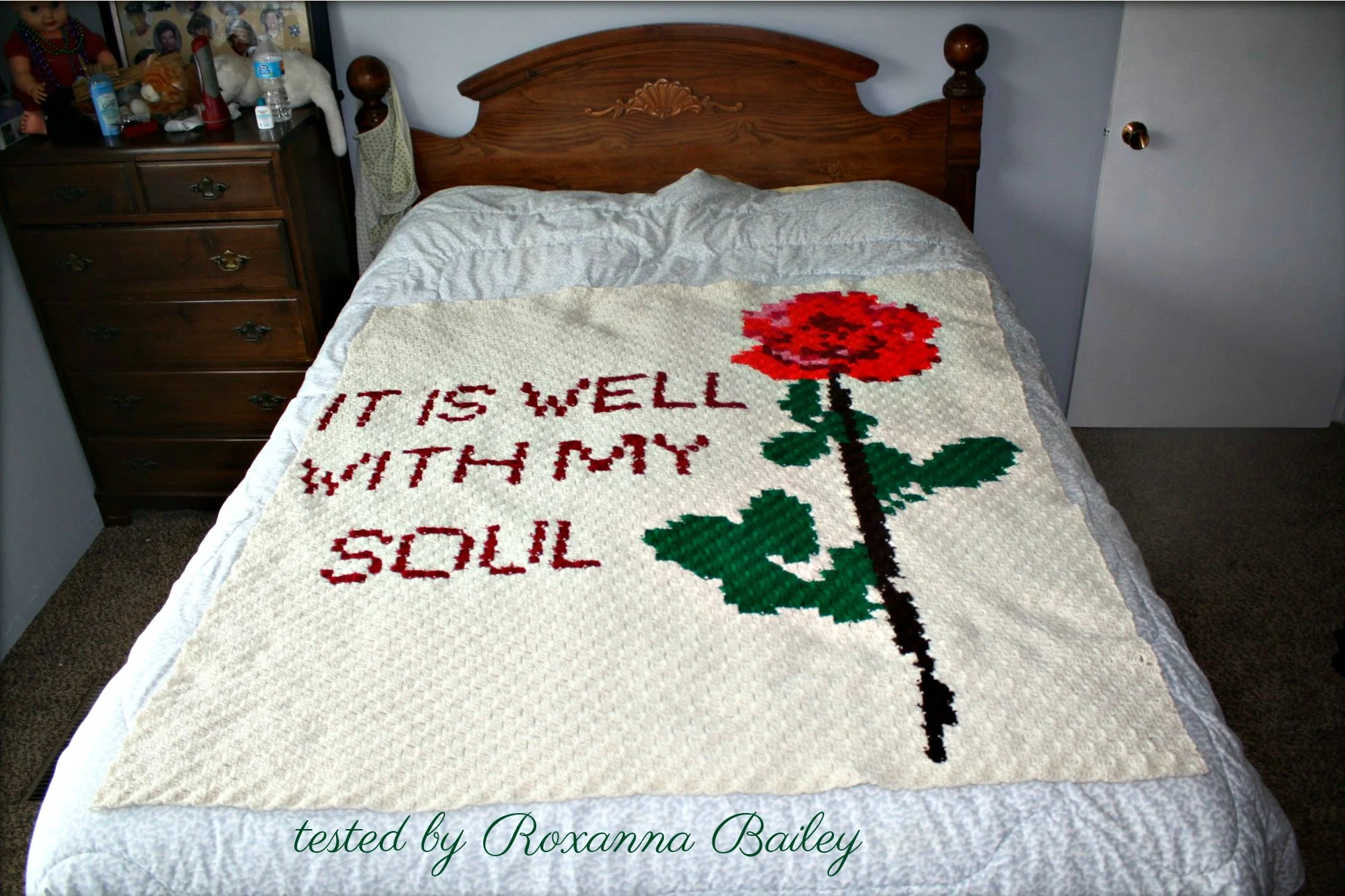 It Is Well With My Soul Afghan, C2C Crochet Pattern