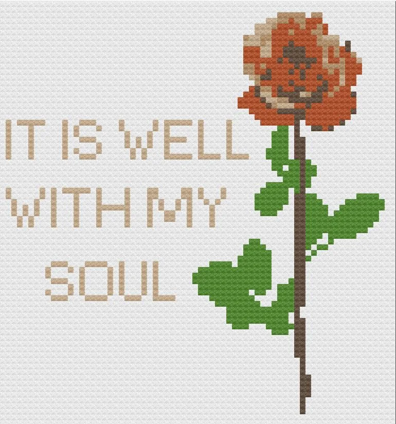 It Is Well With My Soul Afghan, C2C Crochet Pattern