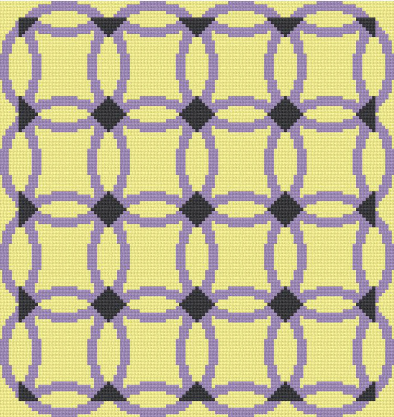 Wedding Ring Quilt Afghan, Queen Size, C2C Crochet Pattern