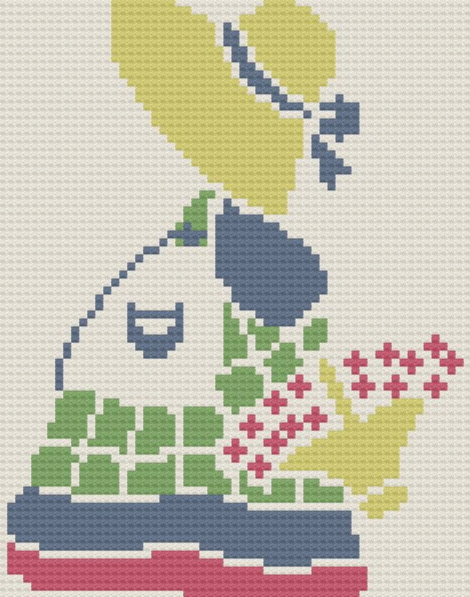 Sunbonnet Sue Afghan, C2C Crochet Pattern