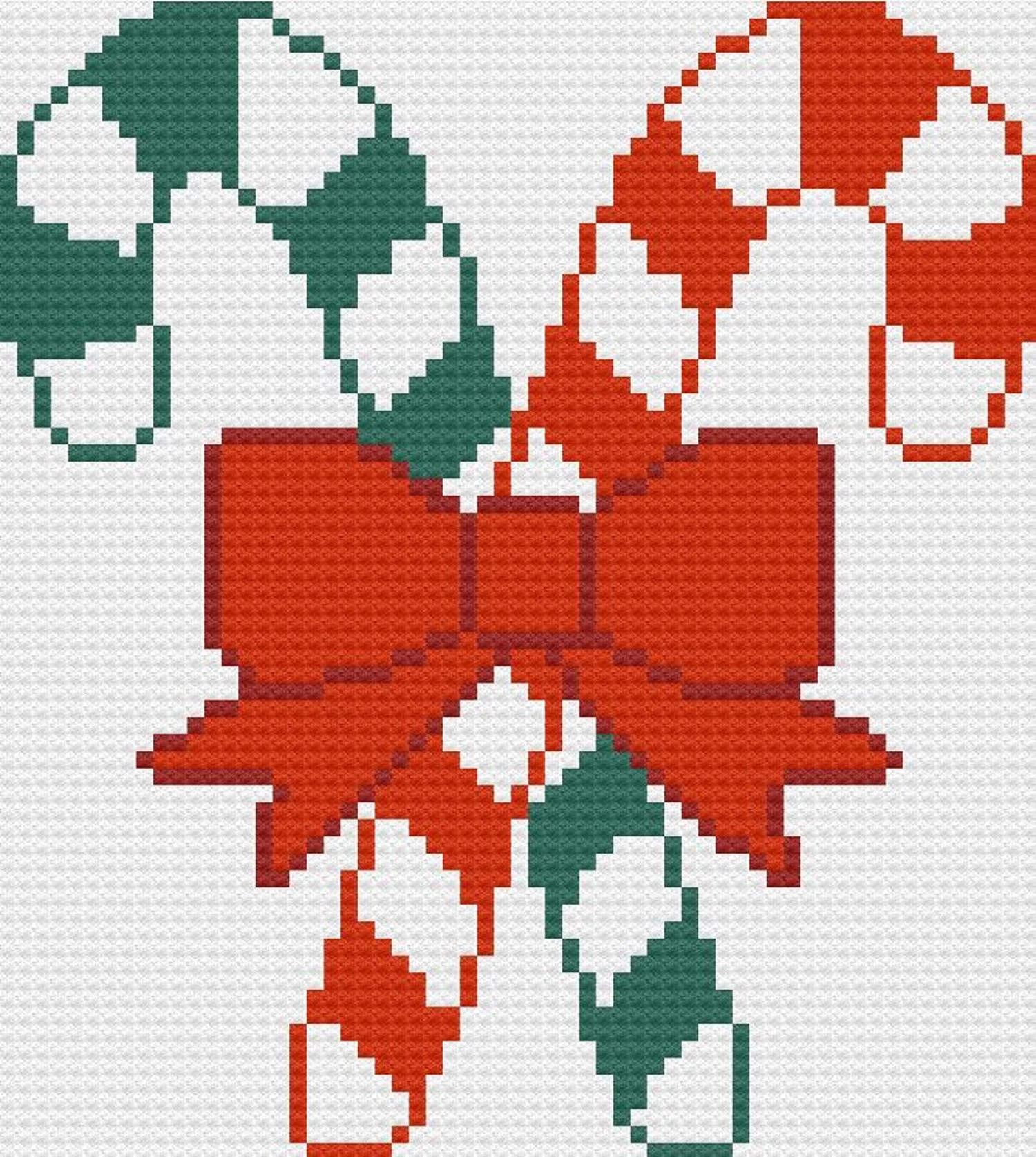 Candy Cane Afghan, C2C Crochet Pattern