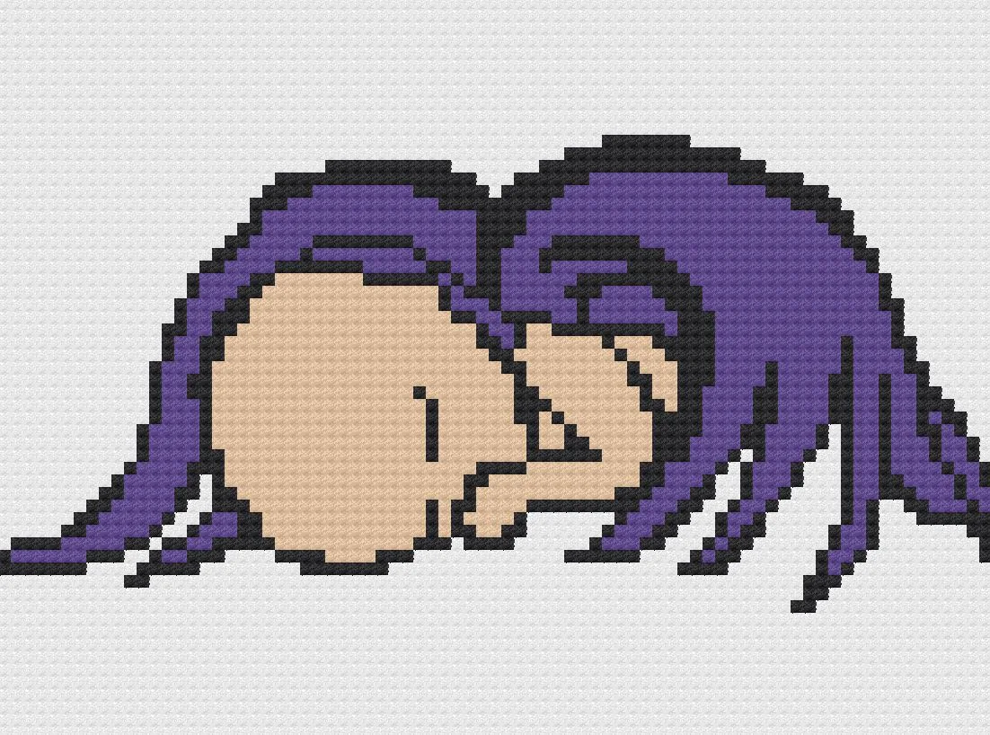 Baby Angel Afghan, Purple Wings, C2C Crochet Pattern