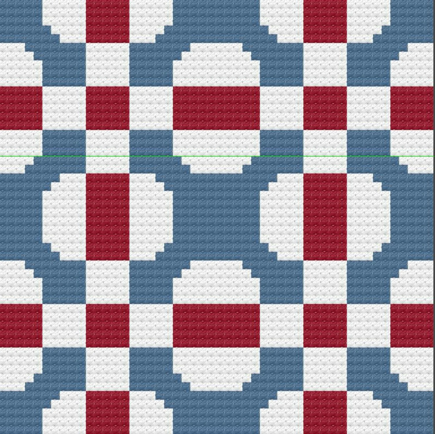 Amanda Small Quilt Afghan, C2C Crochet Pattern