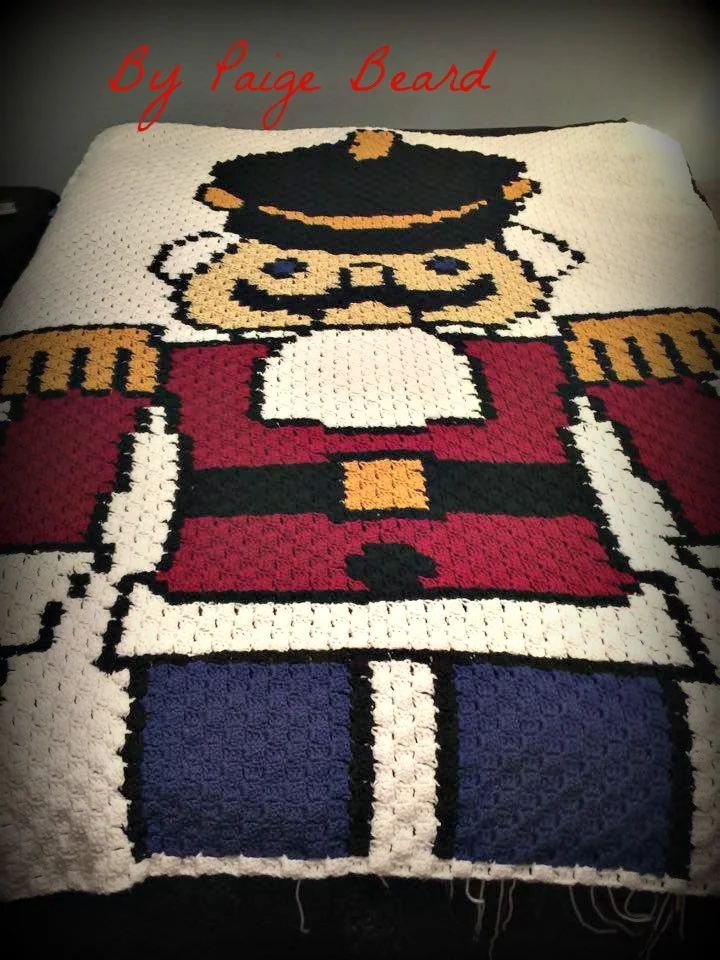 Nutcracker Afghan, C2C Crochet Pattern
