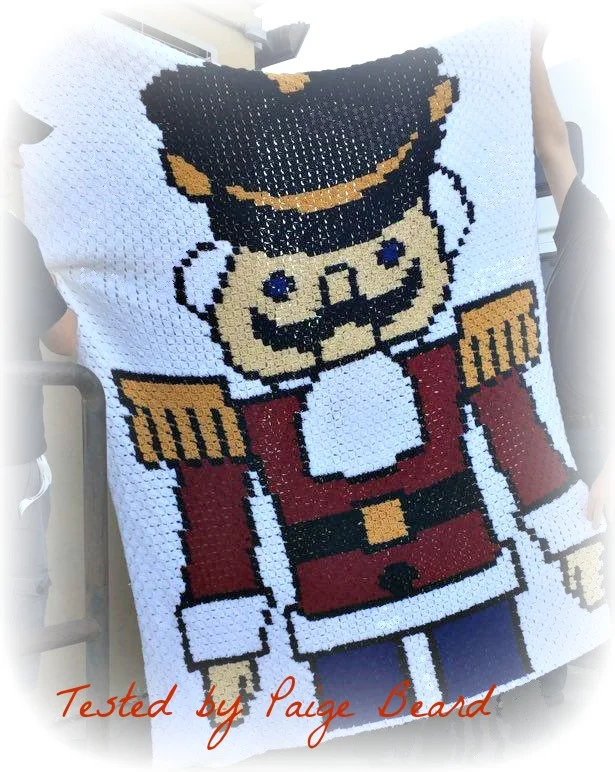 Nutcracker Afghan, C2C Crochet Pattern