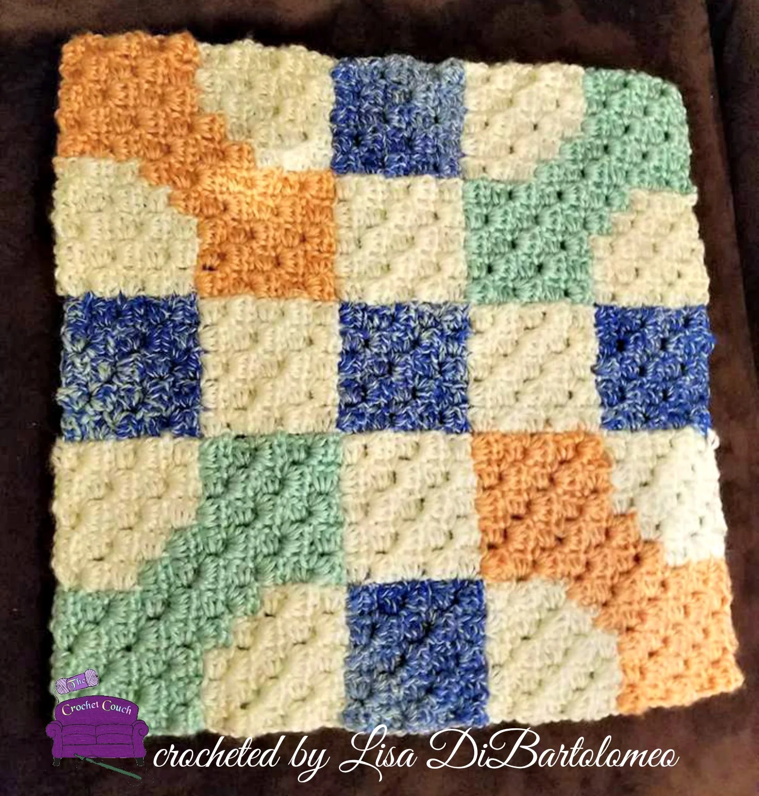 #14 Bonnie Quilt Square, C2C Crochet Pattern