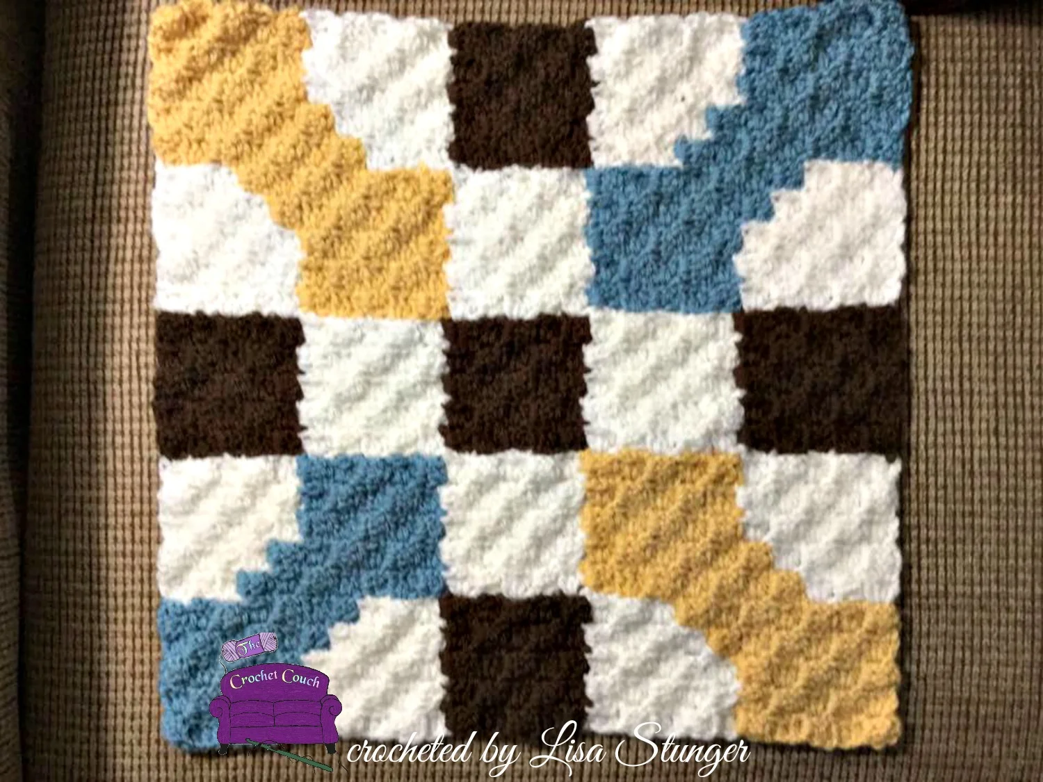 #14 Bonnie Quilt Square, C2C Crochet Pattern